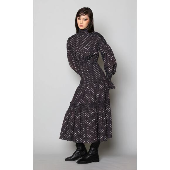 Anthropologie Hope for Flowers by Tracy Reese Smocked Midi Dress - Picture 1 of 5